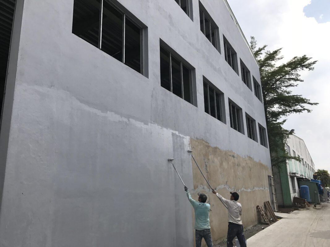 Greentec Acrylic chống thấm mặt ngoài công trình