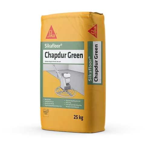 Sika Chapdur® Green| Chất Làm Cứng Mặt Sàn Bê Tông Màu Xanh