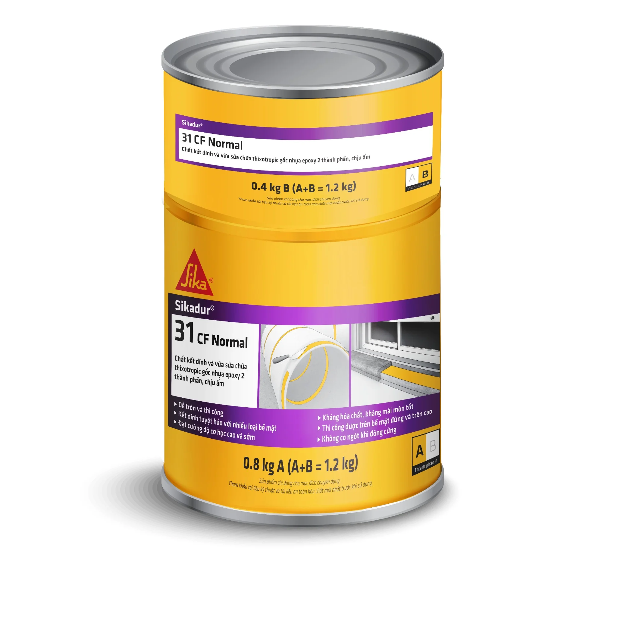 Sikadur®-31 CF Normal&nbsp; | Keo Dán Kết Cấu Epoxy 2 Thành Phần