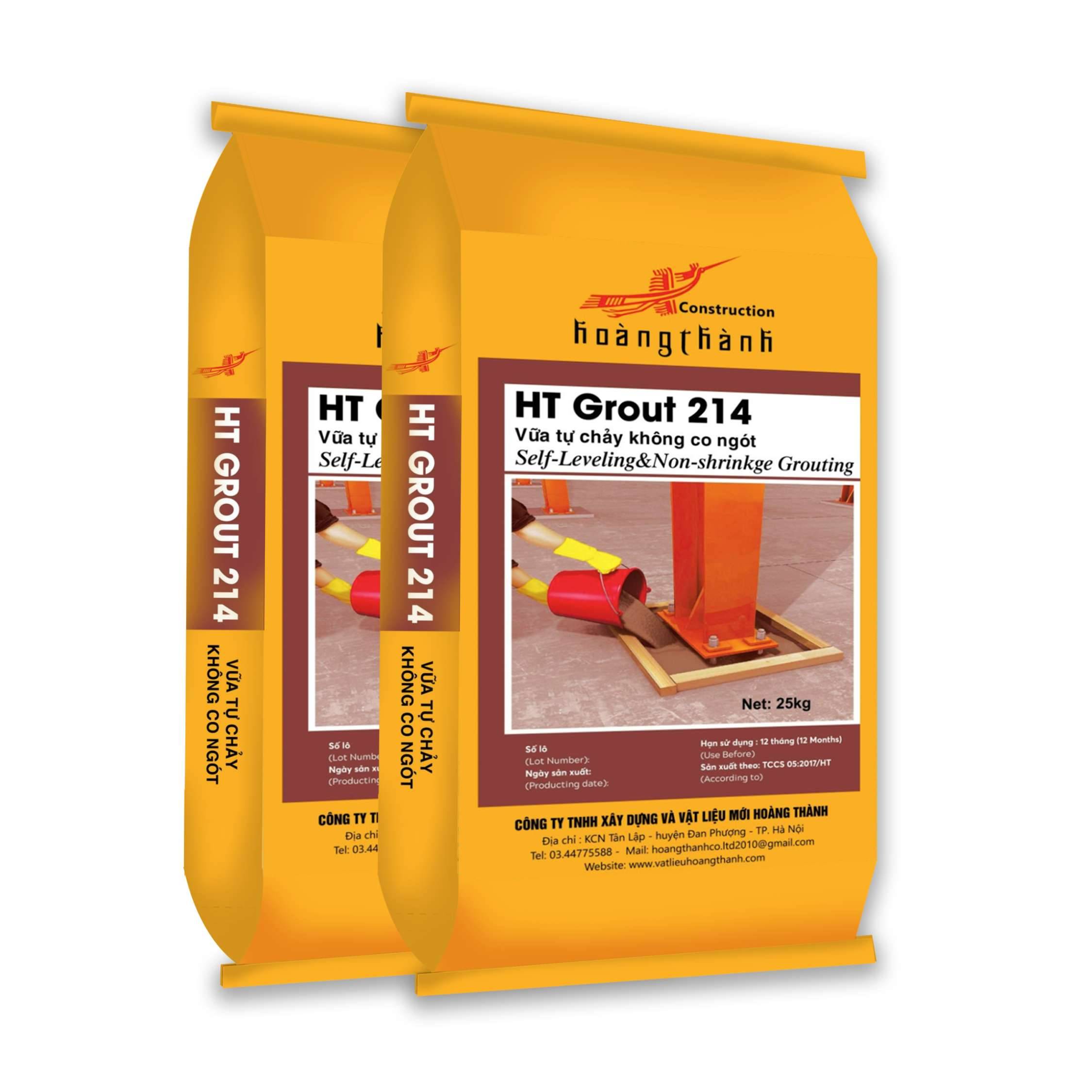 HT Grout 214 | Vữa Rót Không Co Ngót Cường Độ Cao Chính Hãng